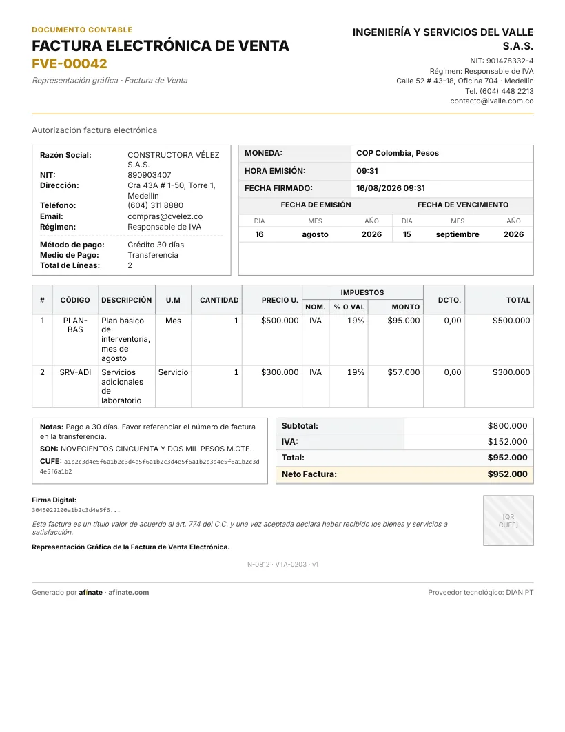 Factura de venta