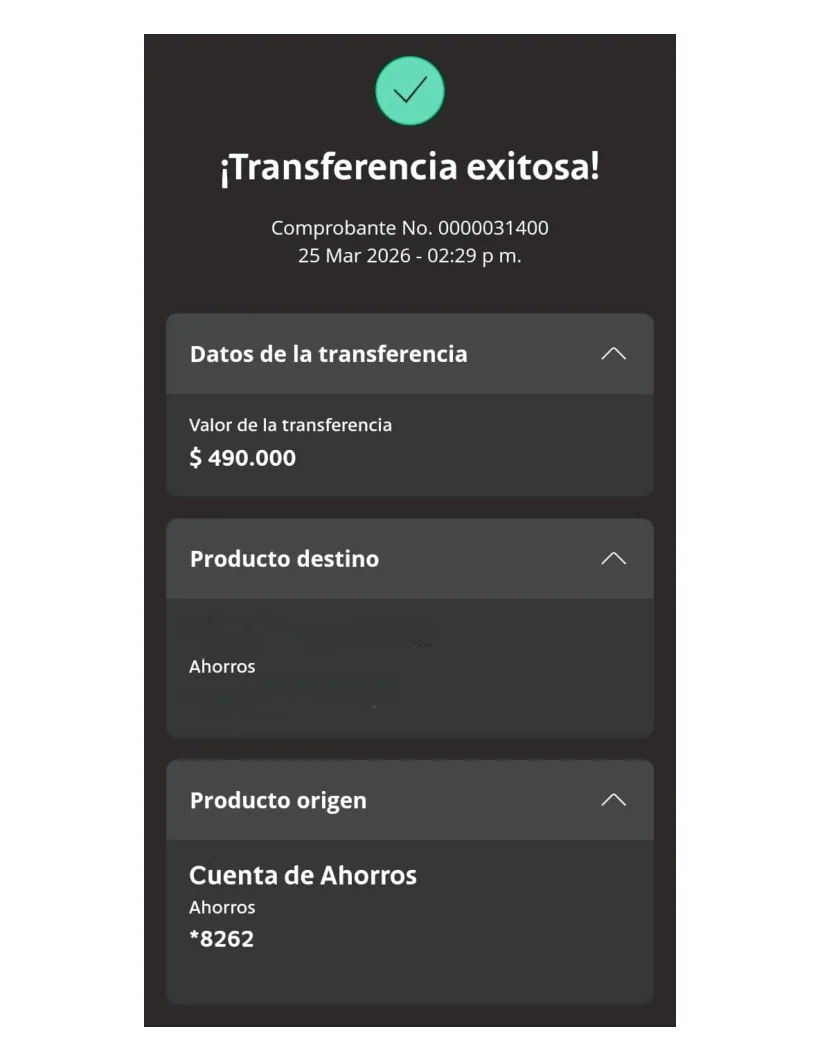 Recibo de ingreso
