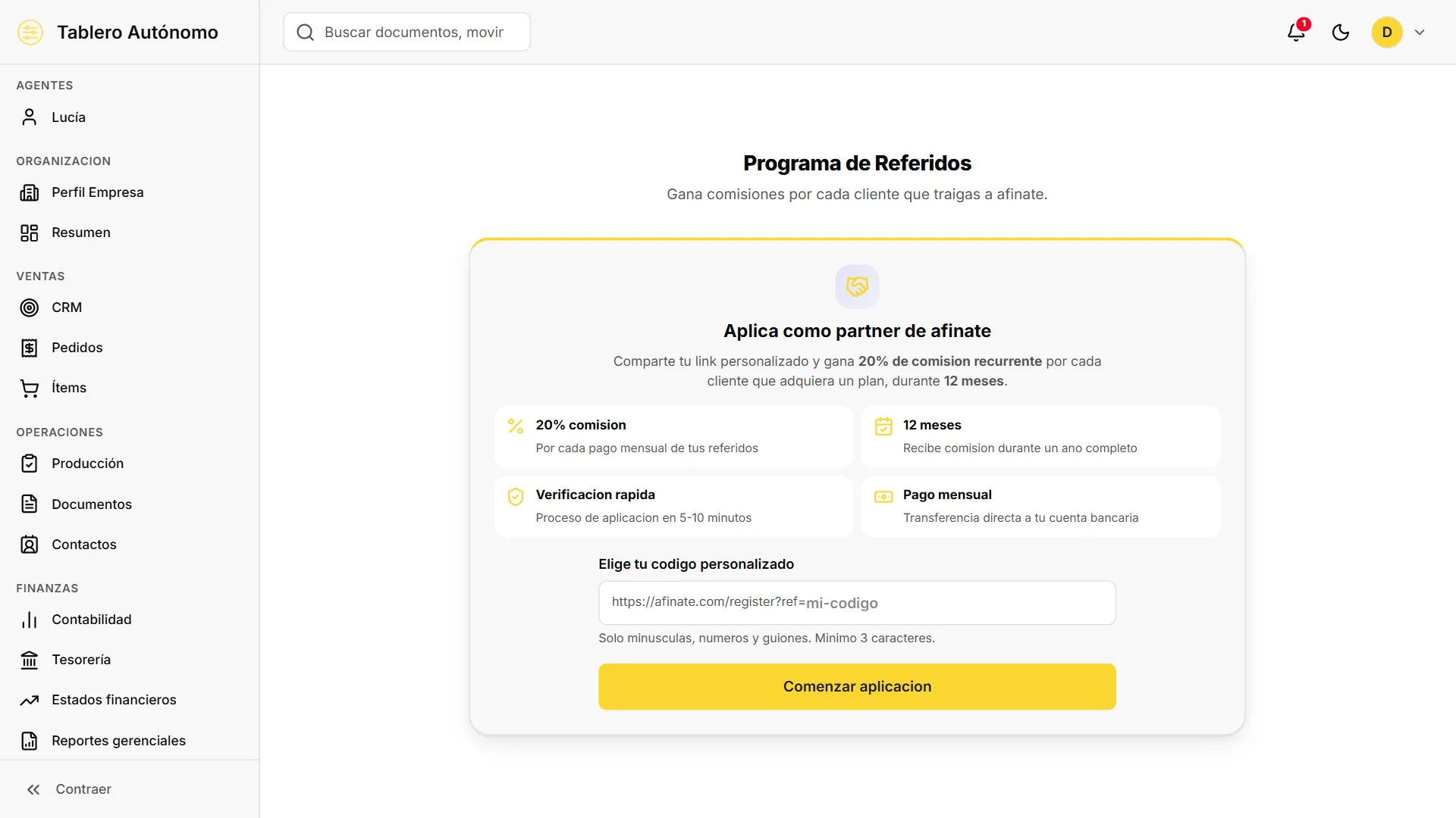 CUENTA — Referidos
